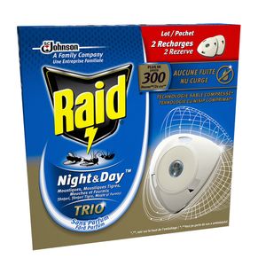 Rezerva dubla pentru aparat Raid Night&Day, pentru tantari, muste si furnici, cu un plus de 300 de ore