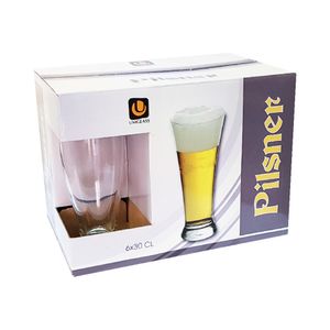 Set 6 pahare pentru bere Pilsner Uniglass 295ml