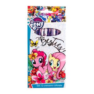 Set creioane colorate MyLittlePony pachet 12 bucati