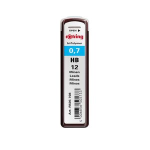 Mine Rotring pentru creion mecanic 0.7 mm 12 bucati
