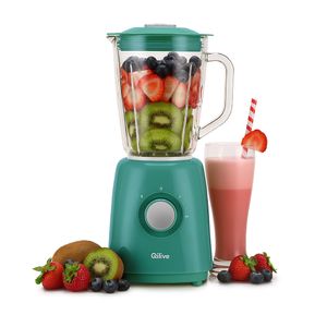 Blender Qilive cu vas din sticla, culoare verde