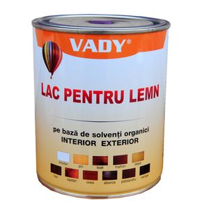 Lac pentru lemn Vady, incolor, 0.75 l