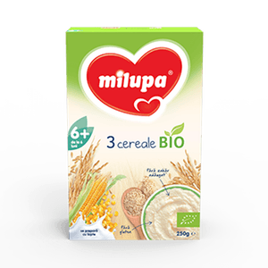 3 Cereale Bio Milupa, de la 6 luni, 250 g