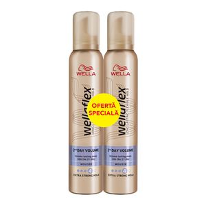 Spuma de par Wella 2 Day volum extraputernic, 200 ml, 1+1-50%