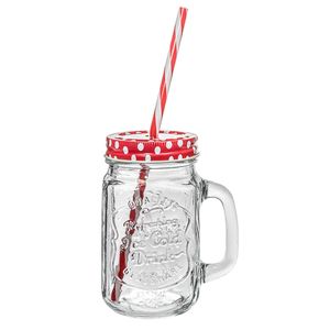 Carafa Oti cu capac si pai, 450 ml