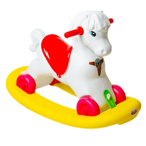 Calut balansoar Rocky Burak Toys, pentru copii, 76 x 35 x 52 cm