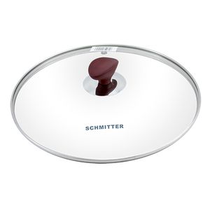 Capac din sticla Schmitter, cu maner din bachelita, diametru  28 cm