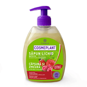 Sapun lichid nutritiv capsuni-zmeura Cosmeplant 400 ml