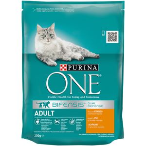 Hrana uscata pentru pisici adulte Purina One Adult cu pui si cereale integrale, 200 g