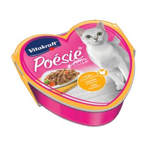 Hrana completa pentru pisici adulte Vitakraft Poesie Pui si Legume, 85 g