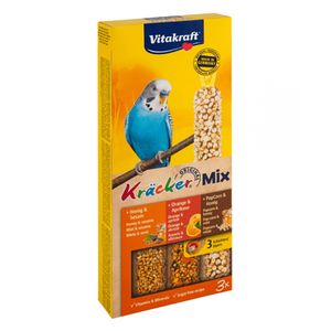 Batoane pentru perusi Vitakraft trio, miere/portocala/popcorn, 80 g