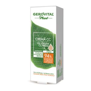 Crema CC Gerovital Plant, mediu, 30ml