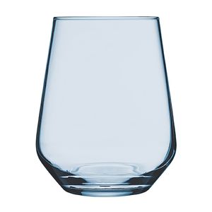 Set 3 pahare Pasabahce Allegra din sticla, capacitate 430 ml, culoare albastru transparent