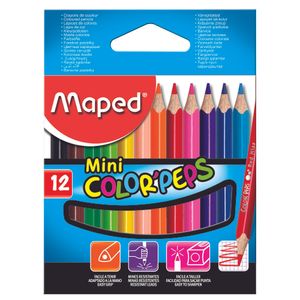 Set creioane colorte Maped Mini Color'peps pachet 12 bucati