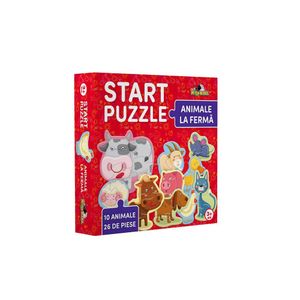 Puzzle start - animale la ferma Noriel, 26 piese, 19x5x19cm