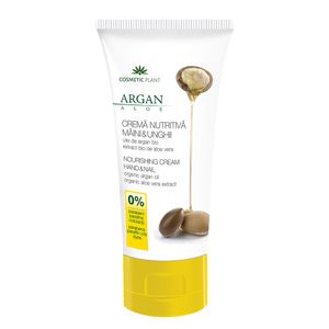 Crema nutritiva Cosmetic Plant pentru maini si unghii, cu  ulei de argan, 100 ml