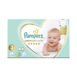 Scutece Pampers Premium Care, marimea 3, 6 - 10 kg, 120 bucati