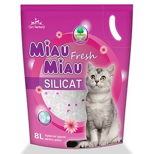 Asternut igienic pentru pisici Miau Miau, fresh, 8 l