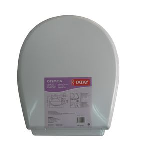 Capac WC Olympia Romtatay alb 35.5 x 45 x 5 cm