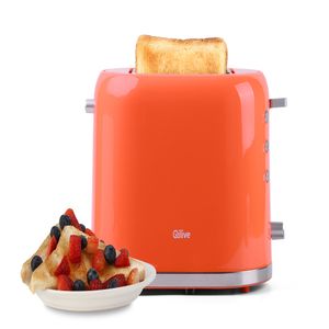 Prajitor de paine QILIVE 150793, 2 felii, Culoare Coral