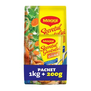 Pachet: Baza pentru mancare Maggi Secretul Gustului cu gust de gaina, 1200 g