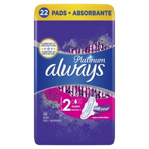 Absorbante Always Platinum Super, 22 bucati