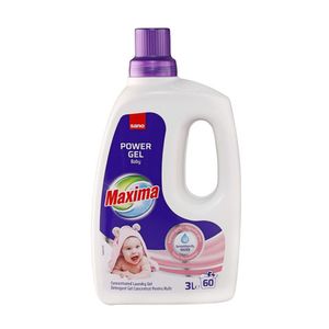 Detergent lichid de rufe Sano Maxima Power Gel Baby 3L, 60 spalari