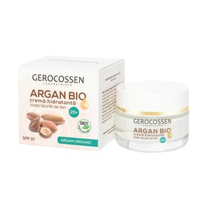 Crema hidratanta Gerocossen Argan Bio 25+ cu ulei de argan organic si aloe vera , 50 ml