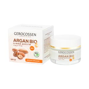 Crema antirid Gerocossen Argan Bio pentru riduri fine 35+ cu ulei de argan organic, Q10, Homeostatine, 50 ml
