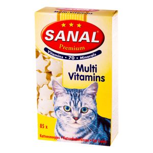 Supliment vitamino-mineral pentru pisici Sanal Multivitamine Cat Premium, 50 g