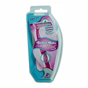 Pachet aparat de ras SuperMax Confidence 3 dispozabil pentru femei, 2 bucati