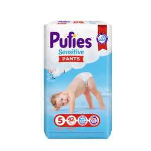 Scutece Chilotel Pufies Sensitive, marimea 5, 12 - 18 kg, 42 bucati