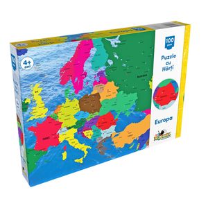 Puzzle cu Harti din Europa 100 de piese - Noriel