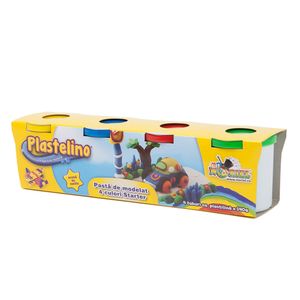 Pasta de modelat Plastelino, 4 culori Starter