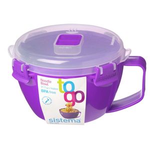 Bol Sistema To Go Microwave din plastic cu maner si capac 940ml