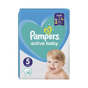 Scutece Pampers Active Baby, marimea 5, 11 - 16 kg, 42 de bucati