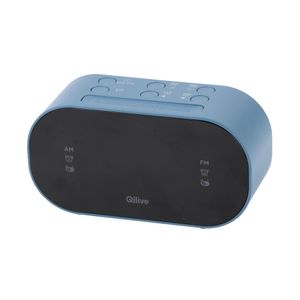 Radio cu ceas digital Qilive, albastru