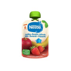 Piure bebelusi Nestle Mar, Banana si Capsune, 90g, de la 6 luni