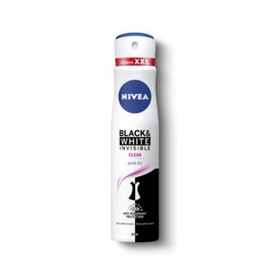 Deodorant spray Nivea Black & White Invisible Clear, 250 ml