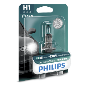 Bec far auto Philips X-treme Vision H1 12V 55W cu halogen