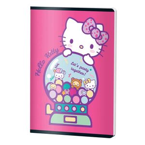 Caiet capsat Pigna cu 24 de file A5, Tip 1, model Hello Kitty