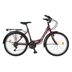 Bicicleta City Dama 26'' R2632A, visiniu/alb