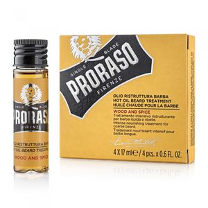 Ulei tratament pentru barba Proraso Wood and Spice 4x17 ml