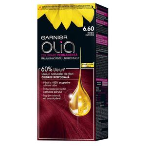 Vopsea fara amoniac Garnier Olia, 6.60 Rosu Intens, 112ml