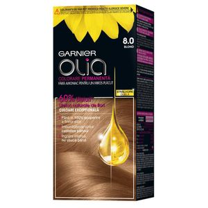 Vopsea fara amoniac Garnier Olia, 8.0 Blond, 112ml