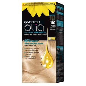 Vopsea fara amoniac Garnier Olia, 110 Blond super deschis natural, 112ml