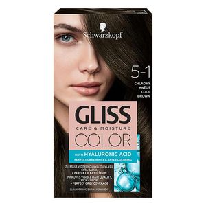 Vopsea de par Schwarzkopf Gliss Care&Moisture Color, 5-1 Cool Brown, 142.5ml