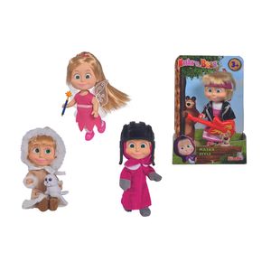 Papusa Masha and the Bear 12 cm, diverse modele