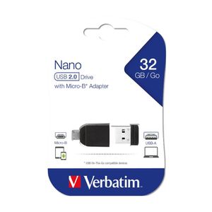 Memorie USB VERBATIM ToughMax, 32GB, USB 2.0, Adaptor Micro-b