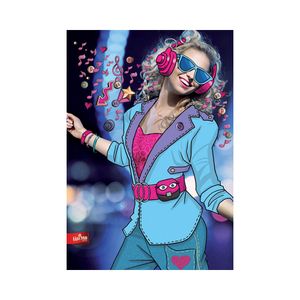 Caiet Mar Mar A4 pentru fete, 40 de file, hartie 75 g, dictando